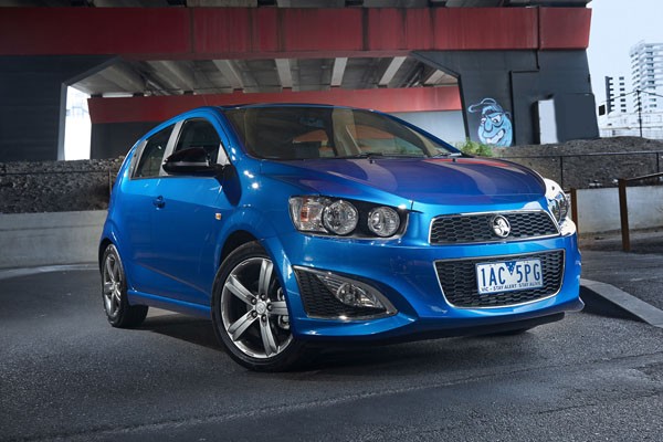 Holden Barina RS has lowered suspension, big wheels and revamped front and rear styling to give it a really sporty appearance