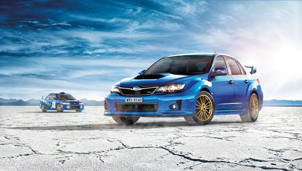 With its traditional blue body and gold wheel the Subaru WRX RS40 will turn plenty of heads