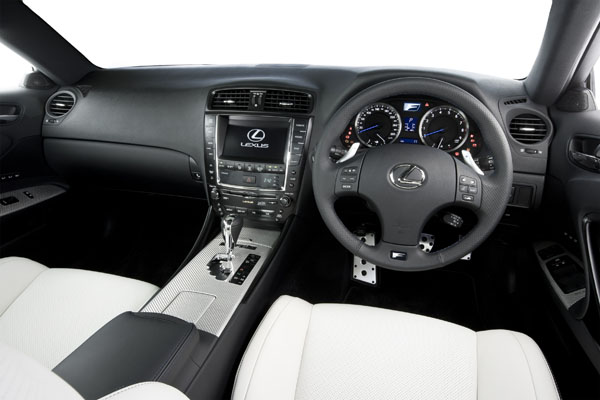 2008 Lexus IS F interior