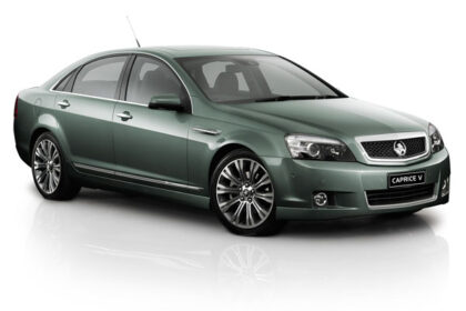 Relatively conservative styling is well suited to a car in the upmarket class of the Holden Caprice