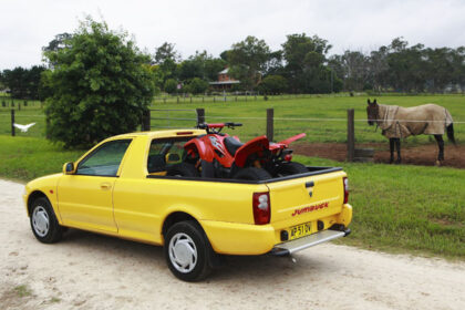 Nice combo: buy a Proton Jumbuck ute and you could get a quad bike in the tray