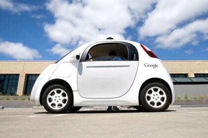 The best known of all Google Cars looks somewhat odd