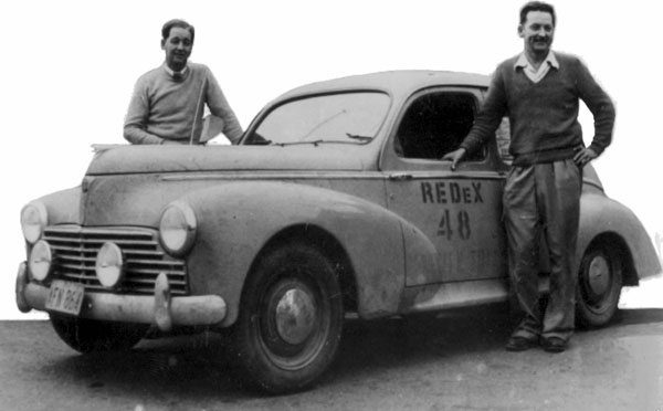 Peugeot 203 competing in the harsh REDeX trials